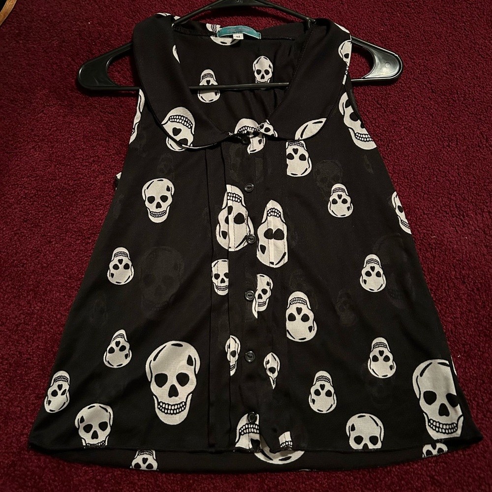 Skull blouse